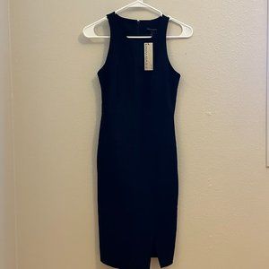 Black Banana Republic Midi Dress, 0 Petite, New w/ Tags
